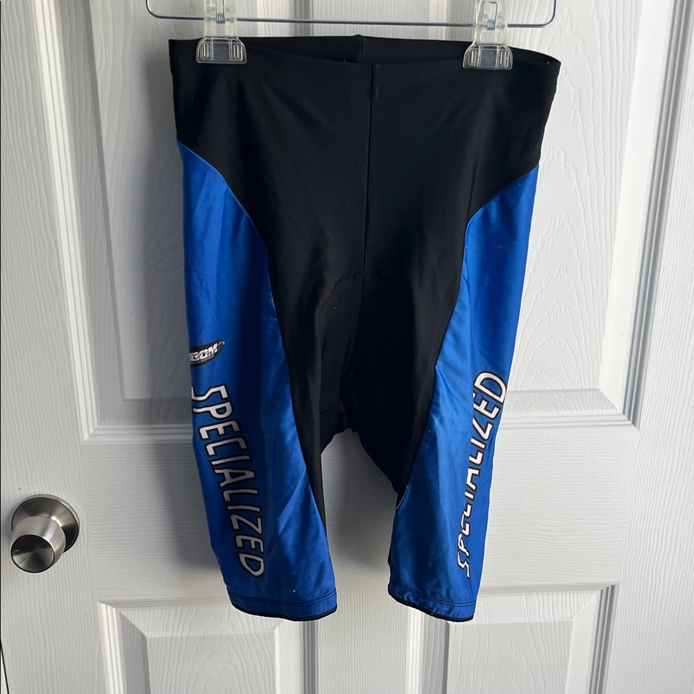Specialized Men's Blue, Black, and Red Cycling Jersey L and Shorts M Set - Picture 2 of 13